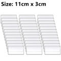 4-60pcs Clear Self-Adhesive Label Bag Identification Cards Holder Shelf Tag Pocket Label Holder Classification Warehouse Storage. 