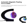 Floating Globe with LED Light 3 Inch Magnetic Levitation Rotating World Map with Multicolor Light C-Shape Base Creative Anti Gravity Globe Lamp for Children Gift Home Office Desk Decoration Teaching Demo. 