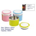 Hot Container With Handle, 1000ml Stainless Steel Food Heating Container, Food Container, Keep Warm Container, Breakfast Cup, Soup Bowl-Pink. 