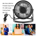 Portable Fan Cooling USB Desktop 4 Inches Fan /DC 5V Mini Cooler 360 Degree Rotatable Fans/For Office Household Electric Fan. 