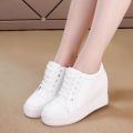 【ALLGOOD】✆● 8cm high heel shoes casual shoes sports shoes wedge sneakers for girls - intl. 