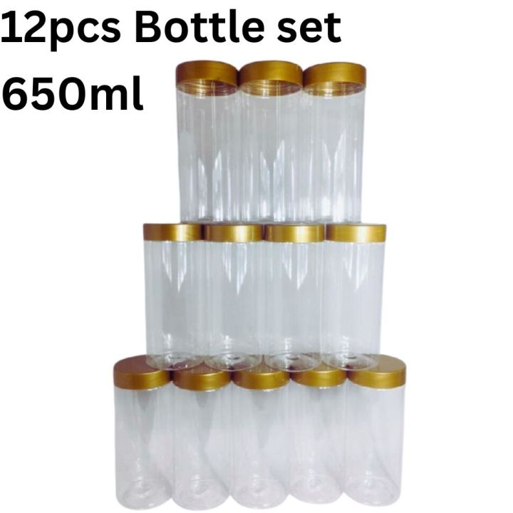 12%20pcs%20Kitchen%20Spice%20Bottle%20Containers%20With%20Gold%20Color%20Lid%20Large%20Size%20Transparent%20Plastic%20Spicy%20Bottle%20set%20-%20Image%204