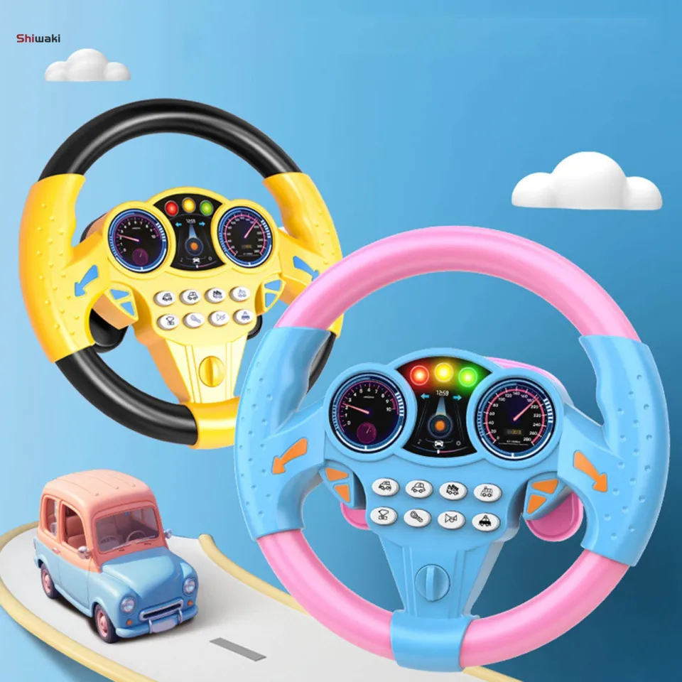 Driving Simulator Kids Back Seat Steering Wheel Steering Wheel
