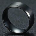 King Will Tungsten Wedding Ring - Matte Black/Silver, 6-10mm Sizes. 