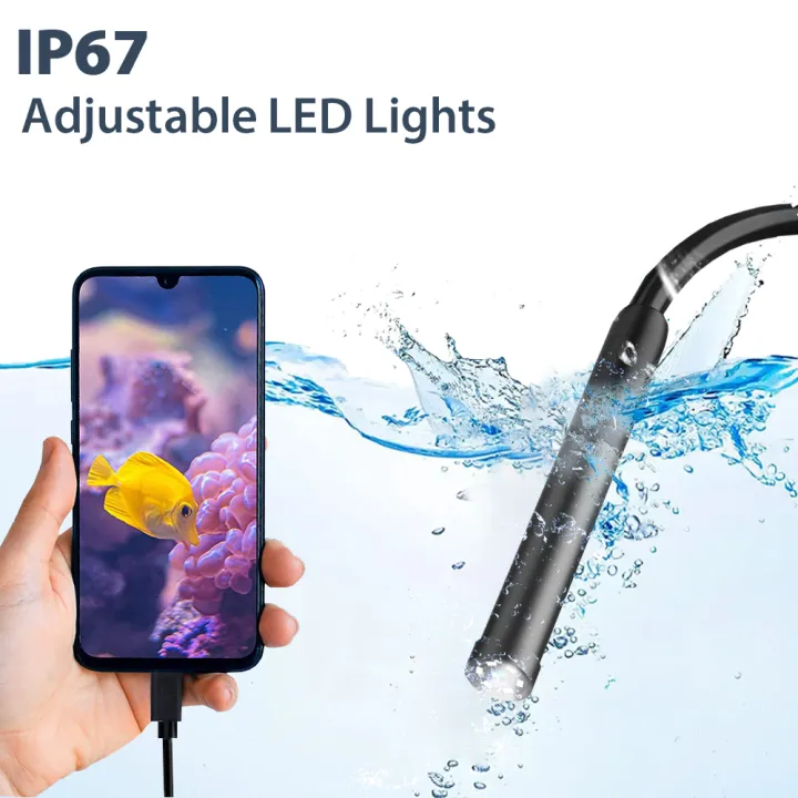 KERUI%202MP%20Single/Dual%20Lens%20Endoscope%20Camera%20Android%20Mini%20Inspection%20Camera%20for%20Iphone%20Waterproof%20Pipeline%20Borescope%20Type%20C%20IOS%20-%20Image%206