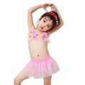 Yfashion 2 Pieces Girls Cotton Split Swimsuit Multi-color Sweet Cute Bikini Swimwear For 0-2 Years Old Kids. 
