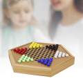 Chinese Checkers Set 12 Inches Handcraft for Ages 6+ Collection Board Games. 