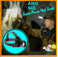 Head Torch Rechargeable & Flashlight Aiko [ 513  HT ] + Free gift. 