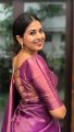 Women's Kanjivaram Soft Silk Saree With Blouse Piece (Purple). 
