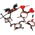Halloween Funny Pet Cosplay Costume Devil Horns Headband Pet Cat Dog Festival DENGYOUZHOU. 