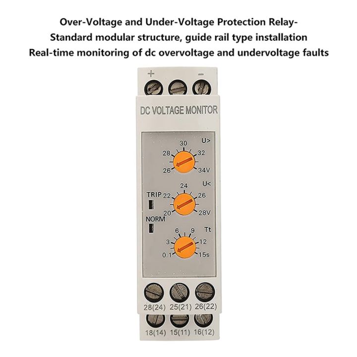 ARELENE%20Overvoltage%20Undervoltage%20Protector%20Voltage%20Monitoring%20Relay%20Undervoltage%20Protector%20DC%20Protection%20Relay%20DC24V%20-%20Image%205