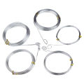 Silver Aluminum Craft Wire 1 mm 1.5 mm 2 mm 2.5 mm and 3 mm in Thickness Aluminum Wire Rolls for DIY Sculpture and Craft. 