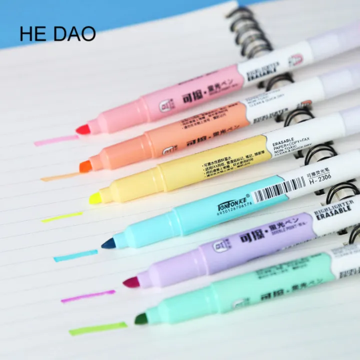 6%20Pcs%20Erasable%20Highlighter%20Pen%20Set%20-%20Highlighter%20Marker%20Pen%20-%20Pastel%20Study%20Supplies%20-%20School%20Office%20Stationary%20-%20Student%20Art%20-%20Double%20Headed%20-%20Image%209