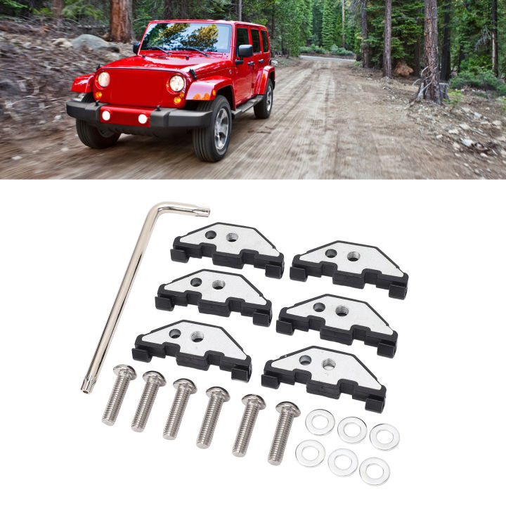 Hard%20Top%20Retainer%20Nut%20Reliable%20Vibration%20Reduction%20Quiet%20Operation%20Durable%20Hard%20Top%20Hardware%20Kit%20with%20Clip%20for%20Wrangler%20JK%20JKU%20-%20Image%203