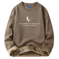 Heavy Men's Hooded Sweater Winter Fleece-lined Thickened Pleuche Hoodie round Neck Fashion Brand Couple Hoodie. 