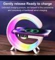 G63 Smart Wireless Fast Charging Bluetooth Sound Speaker with 256 Light Modes /App Control /Alarm / Call Answering Smart Sound Machine. 