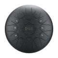 Hluru D Major 12" 13 Note Steel Tongue Drum Lotus Drum Handpan Tank Drum Musical Instrument-Cyan. 