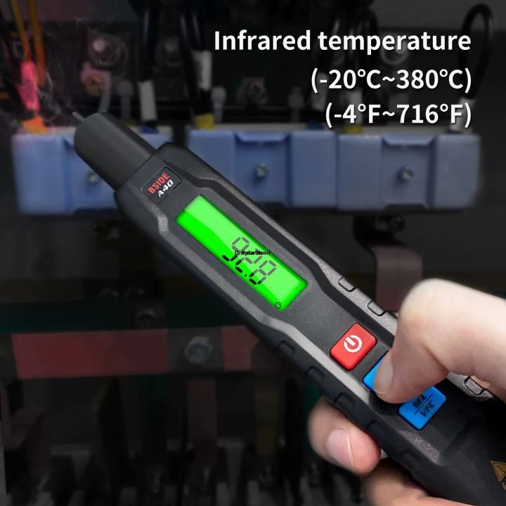 AC DC Multimeter Digital Smart BSIDE Pen Automatic Voltage Tester Multimeter Capacitance Ohm Voltage Meter with LCD Display