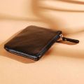 Simple Zipper High Quality Coin Purse PU Leather Lychee Pattern ID Card Case Women Men Wallet Purse Pouch Money Clutch. 