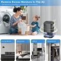 Dehumidifier, Dehumidifiers for Home 35Oz Dehumidifier for Bathroom 2500 Cubic Feet(280 Sq Ft) US Plug. 