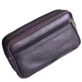 (New) cow leather belt phone bag unique purse waist bag for men waist pack leather purses and bags hang purse purse. 