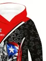 Puerto Rico Frog 3D Print Cute&Cozy Hoodie For Boys - Keep Him Warm And Stylish. 