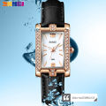 SKMEI Luxury Ladies Watch Women's Rhinestone Clock Woman Fashion Rectangular 2021 Modern Wristwatches montre femme 1690. 