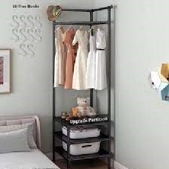 Multi-Function Corner Coat Rack & 3 Layers | Daraz.lk