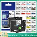 Tape TZ-231 TZ-251 tz631 TZ-131 Label Tape 12mm Compatible for Brother tze Laminated Ribbon for P-touch Label Maker H110 H200. 