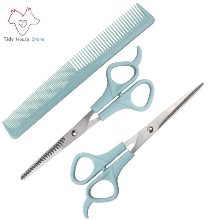 3pcs/set%20Pet%20Dog%20Professional%20Grooming%20Scissors%20Shears%20Hair%20Flat%20Scissor%20Comb%20Animal%20Cat%20Hair%20Cut%20Barber%20Cutting%20Tool%20Kit%20-%20Image%203