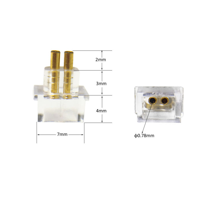 2%20PCS%20IEM%20Female%20Socket%20Jack%200.78%20mm%20Earphone%20Pins%20Plug%20Recessed%20Cable%20Connector%20for%20Custom%20In-ear%20Monitors%20-%20Image%202
