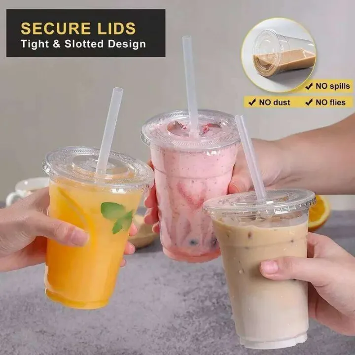 50PCS%20Plastic%20Cup%20with%20Lid%20and%20Straw%20Disposable%20Clear%20Cups%20Suitable%20for%20Party%20Smoothies%20Coffee%20Cold%20Drinks%20Container%20-%20Image%203