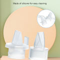 2pcs Solid Color Duckbill Valve Breast Pump Backflow Protection Breast Pump Parts Silicone Baby Feeding Nipple Manual/Electric Breast Pump Accessories. 