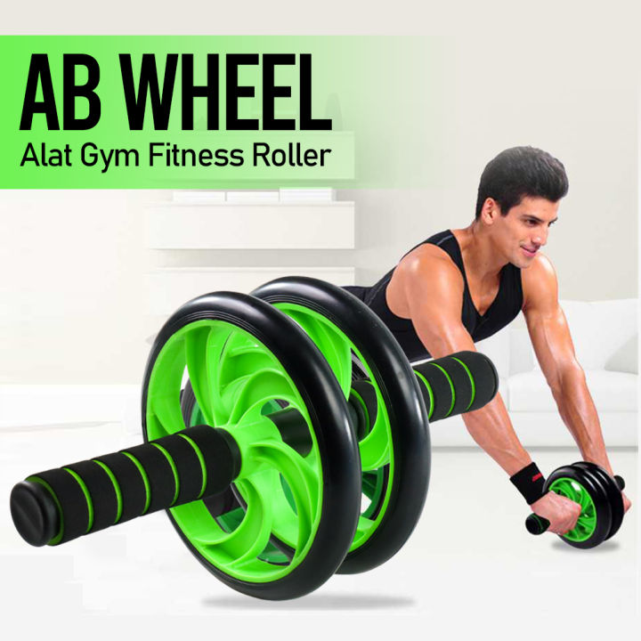 Abdominal AB Wheel Home Gym With Knee Pad For Core Training Abdominal Workout Fitness Exercise Tools