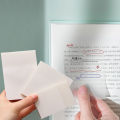 50sheets Transparent Sticky Note Waterproof Memo Pad Message Annotation Paper Clear Notepad Stationery School Supplies. 