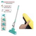 Kitchen + Home PVA Sponge Mop – Super Absorbent 11” Quadruple Roller PVA Foam Sponge Mop All Purpose Floor Cleaner. 