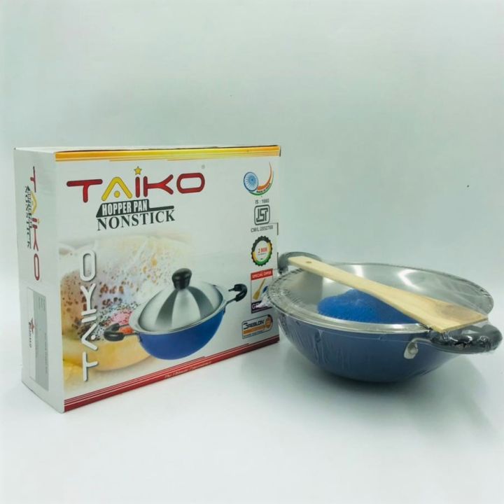 Taiko%20Non-Stick%20Hopper%20Pan%20with%20FREE%20Scrubber%20&%20Wooden%20Saputula%20-%20Image%203