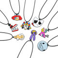 The Amazing Digital Circus Necklace Anime TADC Pomni Jax Caine Ragatha Pendant Necklace For Women Men Cosplay Jewelry Gift. 