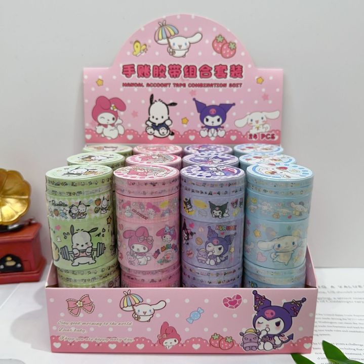 %E3%80%90The%20Quiet%20Page%E3%80%914%20Set%20Sanrio%20Mymelody%20Kuromi%20Cinnamoroll%20Pochacco%20Cute%20Cartoon%20Character%20Decoration%20Adhesive%20Masking%20Washi%20Tape%20Kids%20-%20Image%203