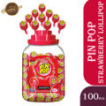 Pin Pop Strawberry Lollipop 100pcs. 