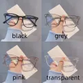 Enacolor Anti-blue Light Glasses Retro Women Square Frames Flat Light Glasses Blue Computer Goggles. 