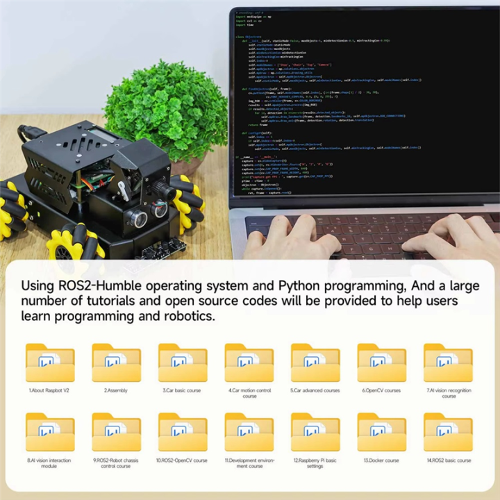 (GGBR)%20Raspbot%20V2%20AI%20Vision%20Robot%20Car%20Kit%20with%20Camera%20Mecanum%20Wheel%20Toy%20Educational%20DIY%20Python%20Programming%20for%205%20-%20Image%204