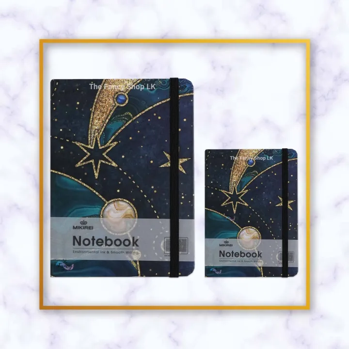 Mikirei%20Notebook%20Hardcover%20A6%20A7%20Autograph%20Diary%20Abstract%20Marble%20Shapes%20Star%20Design%20-%20Image%203