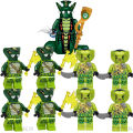 [ Creative Assembly ] Python Phantom Ninja Series Snake Monster Army Compatible with Lego Scepter Soul Eater Flame Scroll Building Blocks Toy. 