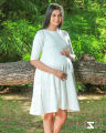 Pregnant frocks Maternity frocks Maternity Wear Maternity Dresses become a mother Office Wear White Dress by LISH by Baby Bucket. 