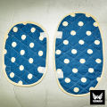 2pcs Refrigerator Handle cover Blue polka dot Beautiful Fridge Handle cover kitchen Decor. 