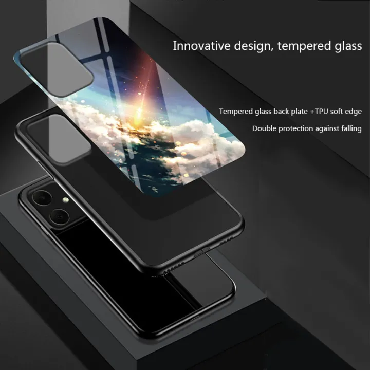 Biruiqu%20For%20Samsung%20Galaxy%20A05%20Shockproof%20Starry%20Colorful%20Tempered%20Glass%20Back%20Soft%20Silicone%20Edge%20Case%20Cover%20-%20Image%203
