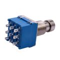Guitar Effects 9-Pin Latching Stomp Pedal Footswitch Blue. 