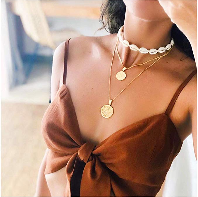 Adjustable%20Summer%20Beach%20Style%20Natural%20Sea%20Conch%20Braid%20Chain%20Seashell%20Necklace%20Choker%20For%20Women%20Men%20Kids%20-%20Image%204