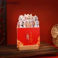 Thickened Paper Calendar 2024 Cartoon Theme Desk Calendar with Wooden Base Monthly Desktop Calendar for Home Office School Jan to Dec 2024 Southeast Asian Buyers' Favorite Non-bleeding Ink Calendar. 